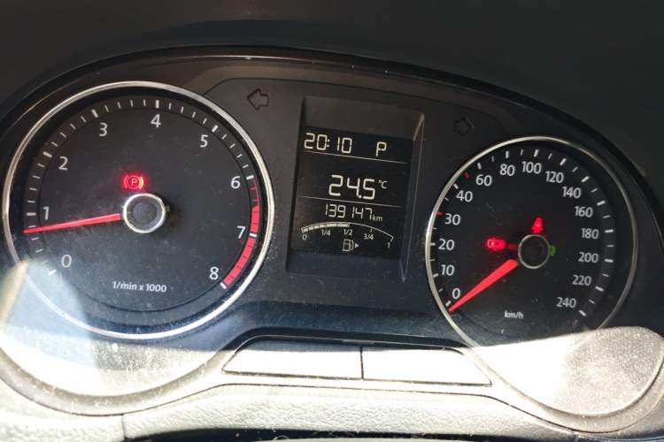 Used Volkswagen Polo 2014 1.6L Automatic Comfort Edition Odometer Close Up