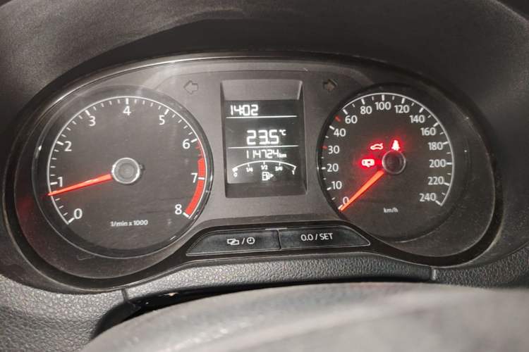 Used Volkswagen Polo 2014 1.4L Manual Fashion Edition Odometer Close Up