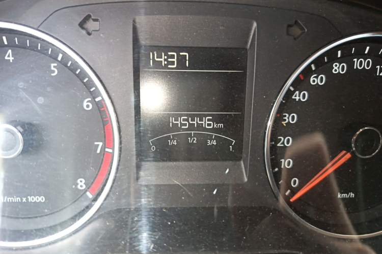 Used Volkswagen Polo 2014 1.6L Automatic Comfort Edition Odometer Close Up
