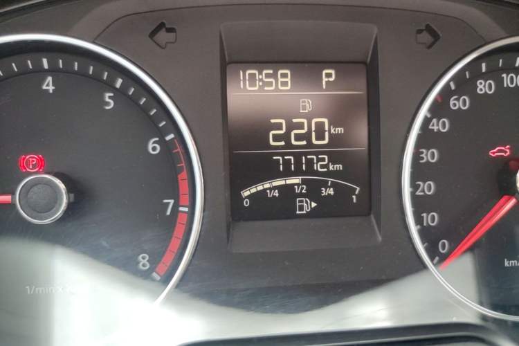Used Volkswagen Polo 2014 1.6L Automatic Comfort Edition Odometer Close Up