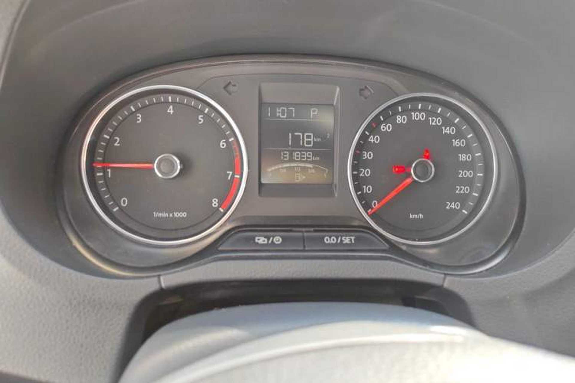 Used Volkswagen Polo 2014 1.4L Automatic Comfort Edition Odometer Close Up