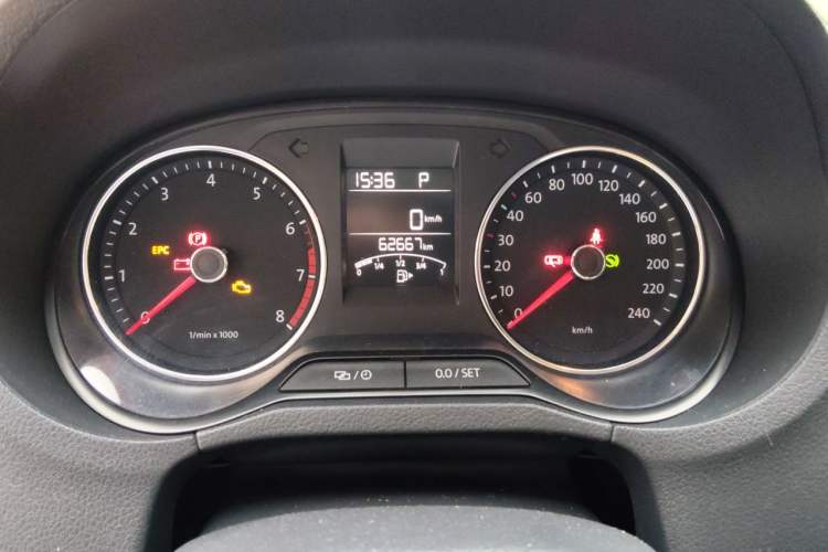 Used Volkswagen Polo 2014 1.6L Automatic Comfort Edition Odometer Close Up