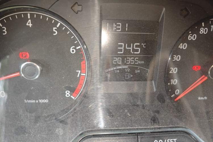 Used Volkswagen Polo 2014 1.4L Manual Fashion Edition Odometer Close Up