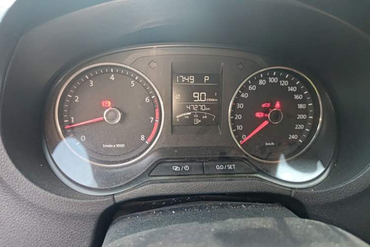 Used Volkswagen Polo 2014 1.6L Automatic Comfort Edition Odometer Close Up