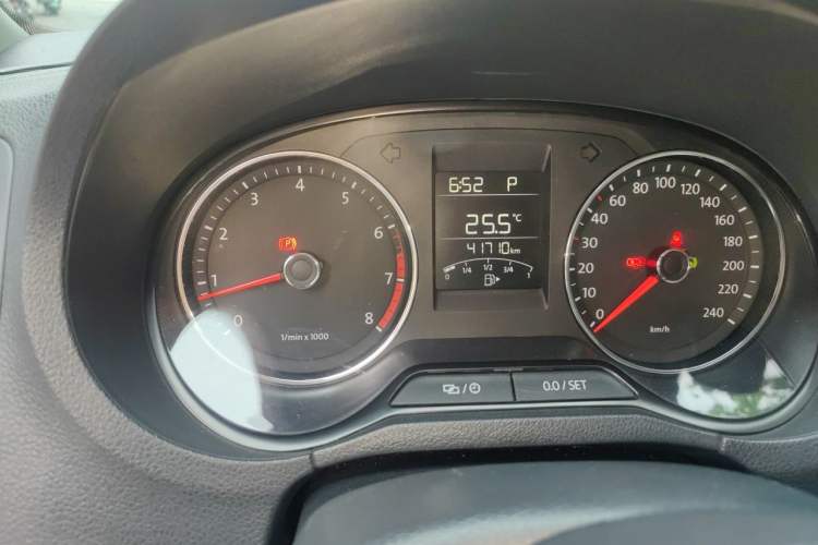 Used Volkswagen Polo 2014 1.4L Automatic Comfort Edition Odometer Close Up