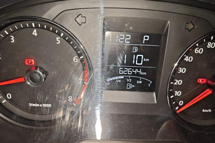 Used Volkswagen Polo 2014 1.6L Automatic Comfort Edition Odometer Close Up
