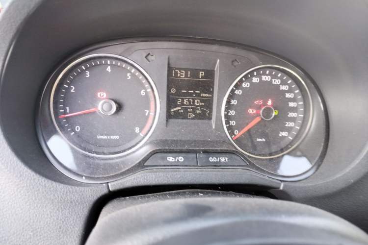Used Volkswagen Polo 2014 1.6L Automatic Comfort Edition Odometer Close Up