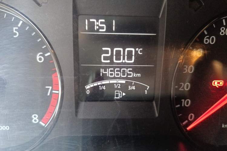 Used Volkswagen Polo 2014 1.4L Manual Fashion Edition Odometer Close Up