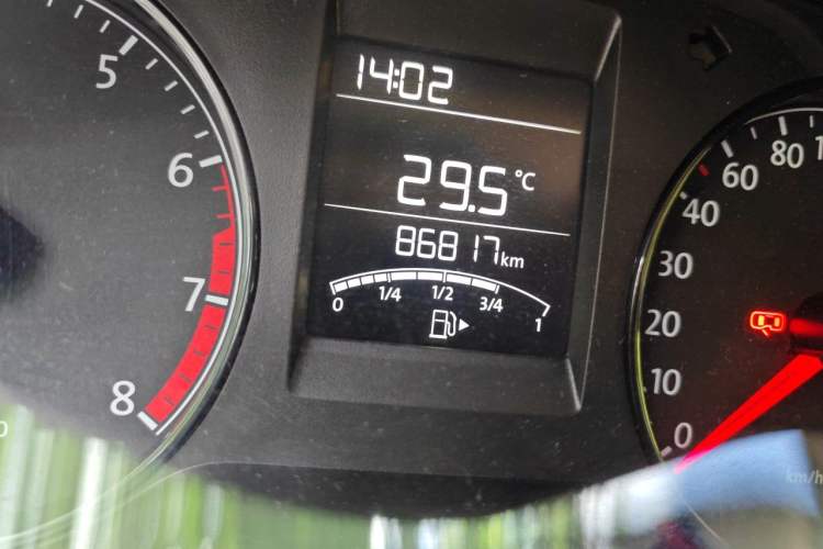 Used Volkswagen Polo 2014 1.4L Manual Fashion Edition Odometer Close Up