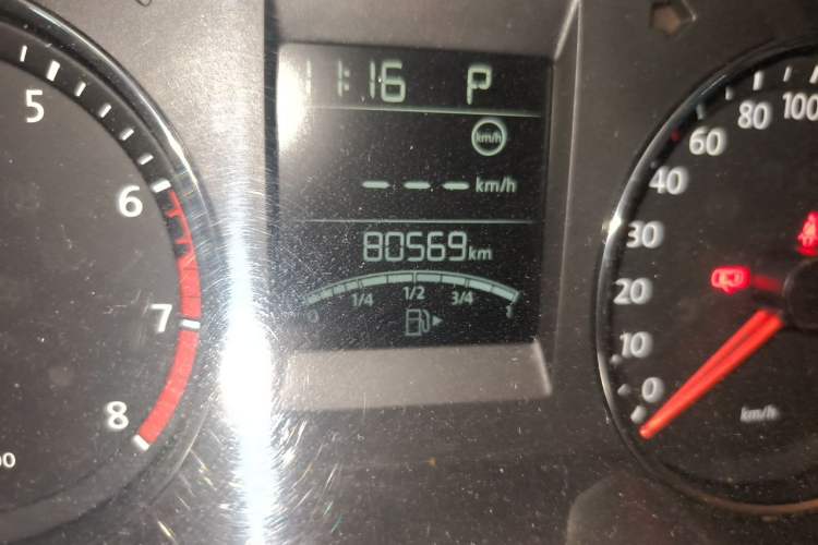 Used Volkswagen Polo 2014 1.6L Automatic Luxury Edition Odometer Close Up