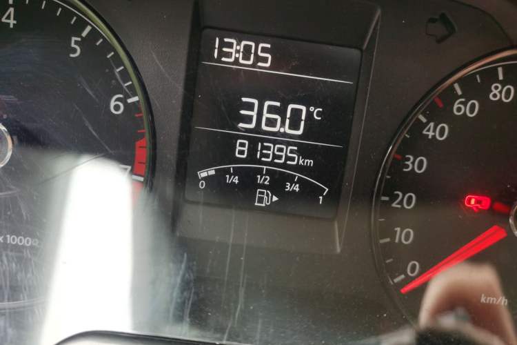 Used Volkswagen Polo 2014 1.4L Manual Fashion Edition Odometer Close Up
