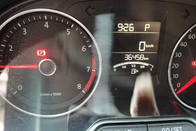 Used Volkswagen Polo 2014 1.4L Automatic Comfort Edition Odometer Close Up