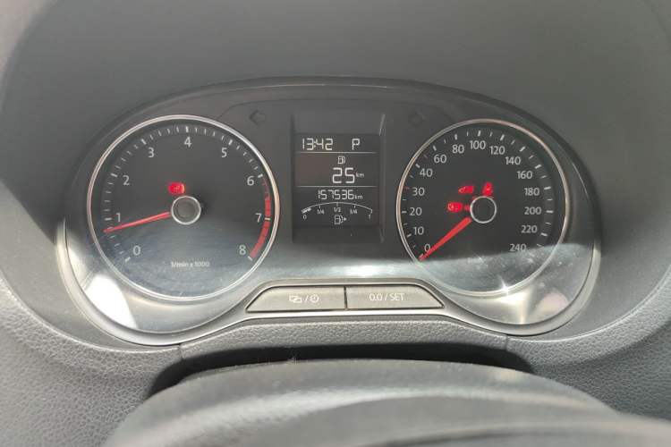 Used Volkswagen Polo 2014 1.6L Automatic Comfort Edition Odometer Close Up