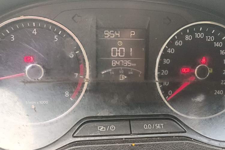Used Volkswagen Polo 2014 1.6L Automatic Comfort Edition Odometer Close Up