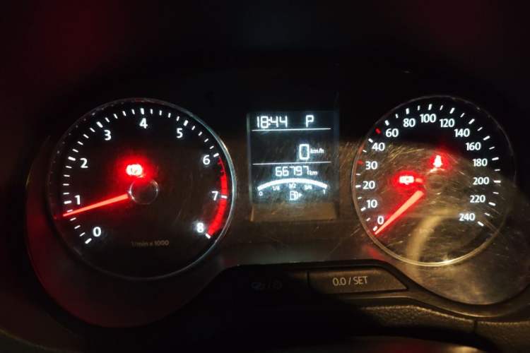 Used Volkswagen Polo 2014 1.6L Automatic Comfort Edition Odometer Close Up
