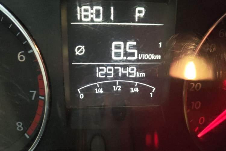Used Volkswagen Polo 2014 1.6L Automatic Comfort Edition Odometer Close Up