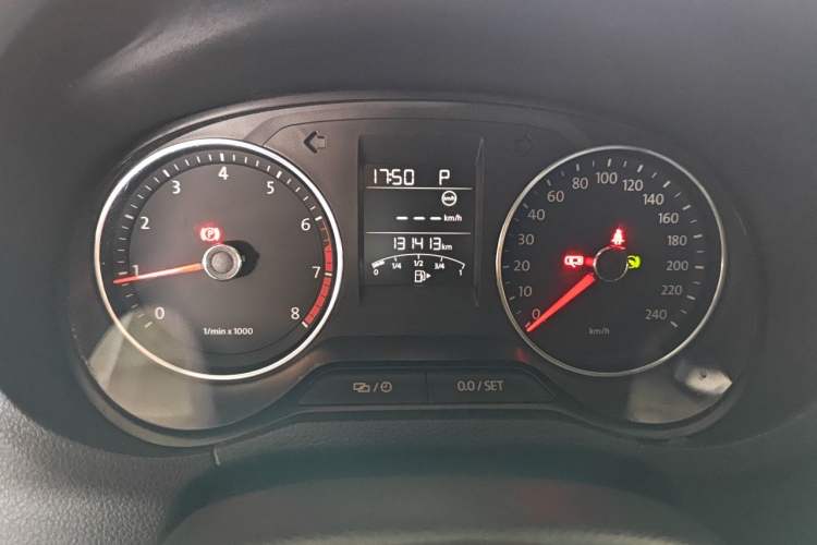 Used Volkswagen Polo 2014 1.4L Automatic Comfort Edition Odometer Close Up