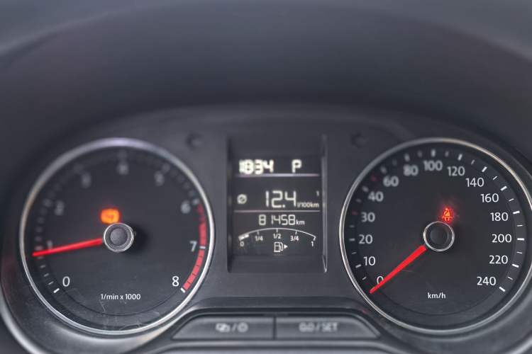 Used Volkswagen Polo 2014 1.6L Automatic Comfort Edition Odometer Close Up