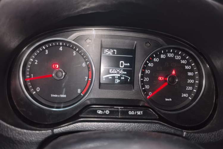 Used Volkswagen Polo 2014 1.4L Manual Comfort Edition Odometer Close Up