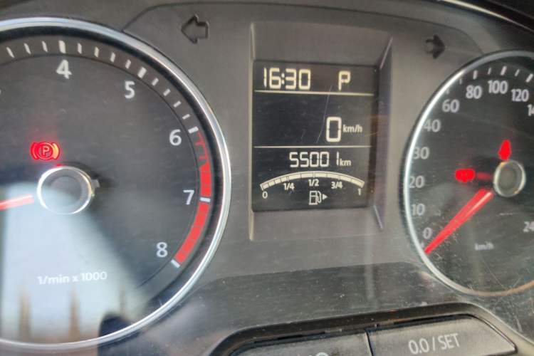 Used Volkswagen Polo 2014 1.6L Automatic Comfort Edition Odometer Close Up