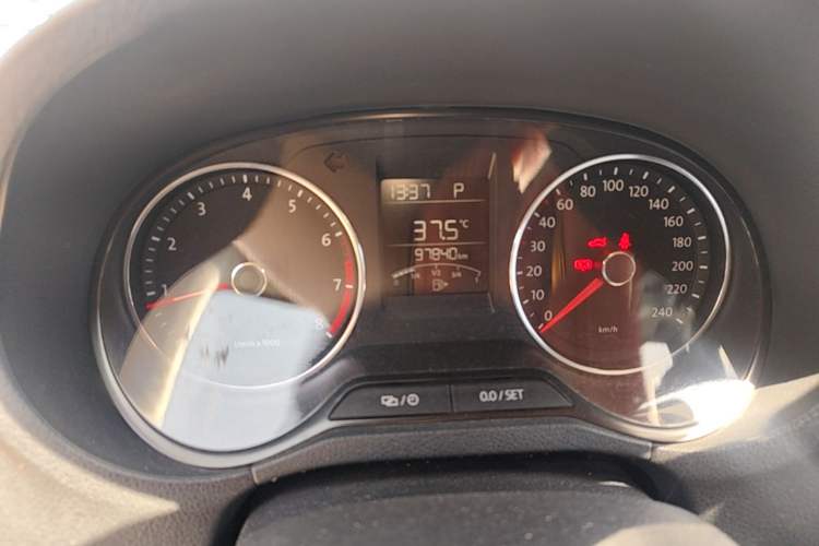 Used Volkswagen Polo 2014 1.4L Automatic Comfort Edition Odometer Close Up