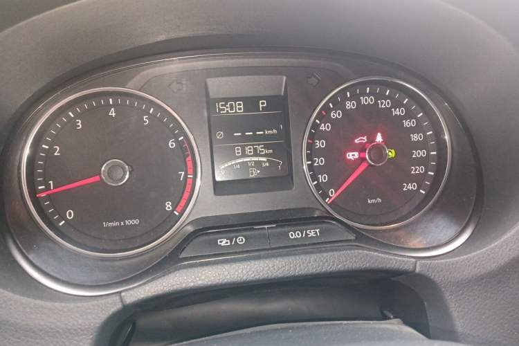 Used Volkswagen Polo 2014 1.6L Automatic Comfort Edition Odometer Close Up