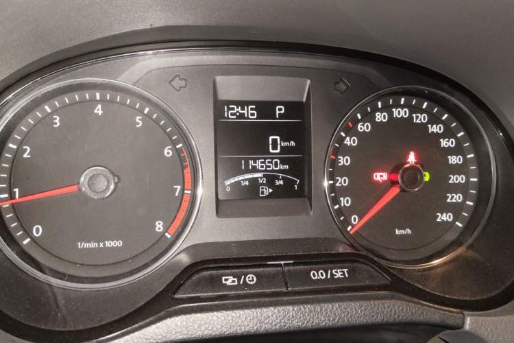 Used Volkswagen Polo 2014 1.6L Automatic Comfort Edition Odometer Close Up
