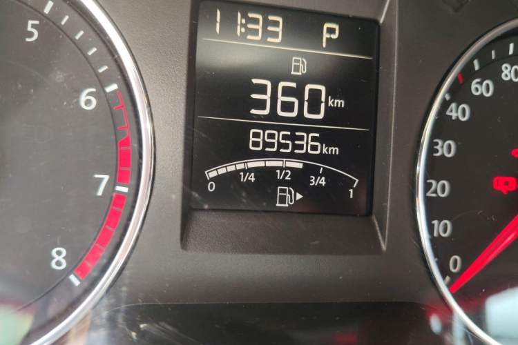 Used Volkswagen Polo 2014 1.6L Automatic Comfort Edition Odometer Close Up