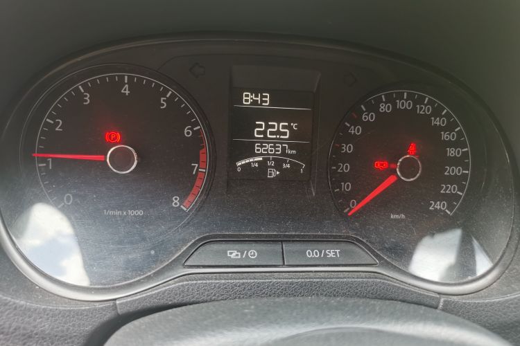 Used Volkswagen Polo 2014 1.4L Manual Fashion Edition Odometer Close Up