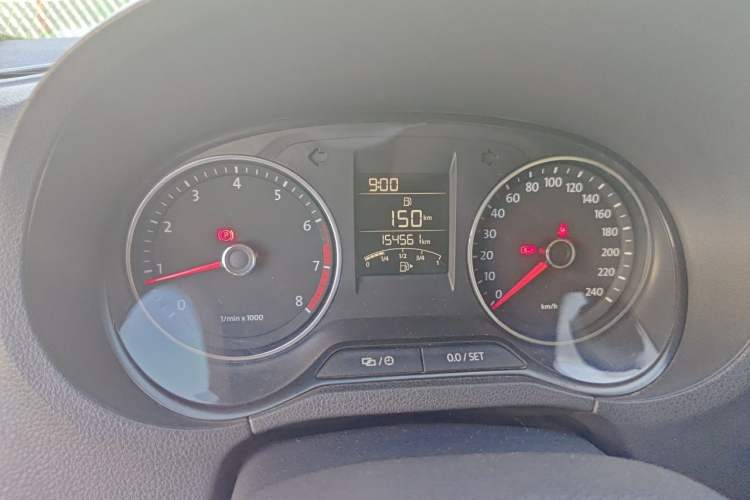Used Volkswagen Polo 2014 1.4L Manual Comfort Edition Odometer Close Up