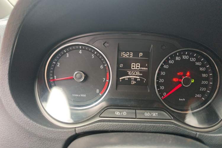 Used Volkswagen Polo 2014 1.6L Automatic Comfort Edition Odometer Close Up