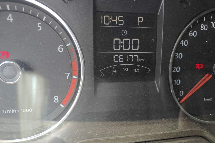 Used Volkswagen Polo 2014 1.4L Automatic Comfort Edition Odometer Close Up