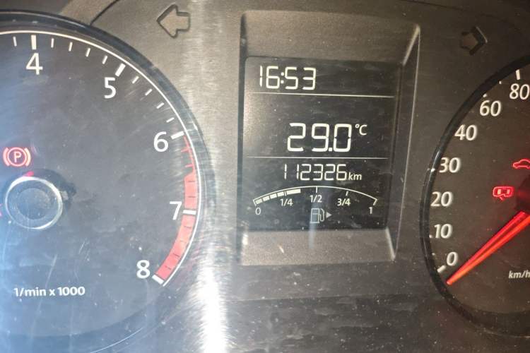 Used Volkswagen Polo 2014 1.4L Manual Fashion Edition Odometer Close Up
