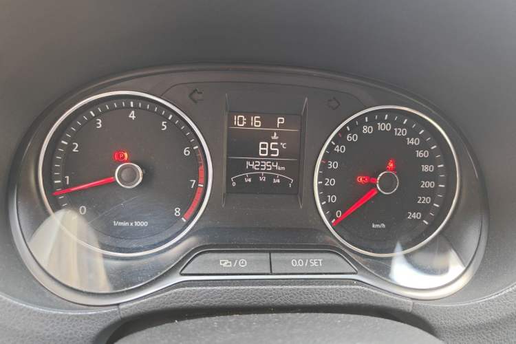 Used Volkswagen Polo 2014 1.6L Automatic Comfort Edition Odometer Close Up