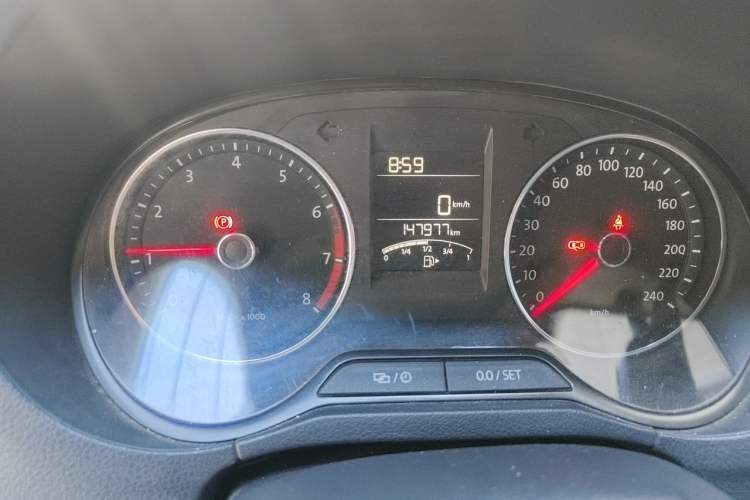 Used Volkswagen Polo 2014 1.4L Manual Comfort Edition Odometer Close Up