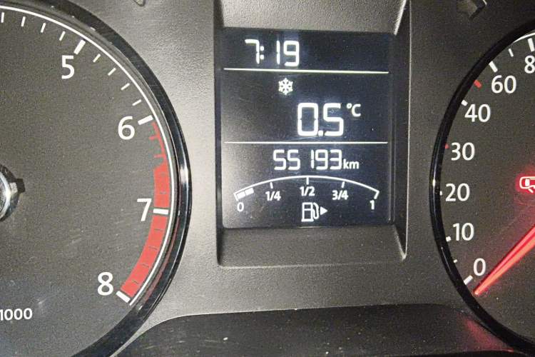 Used Volkswagen Polo 2014 1.4L Manual Fashion Edition Odometer Close Up