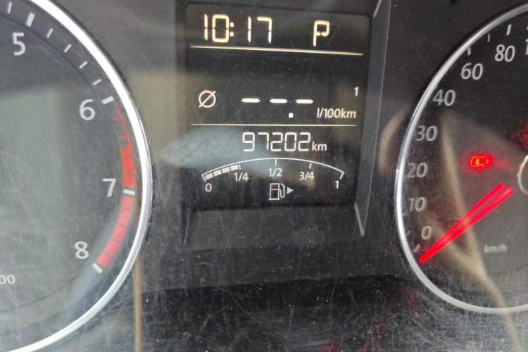 Used Volkswagen Polo 2014 1.4L Automatic Comfort Edition Odometer Close Up