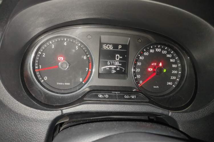 Used Volkswagen Polo 2014 1.6L Automatic Comfort Edition Odometer Close Up
