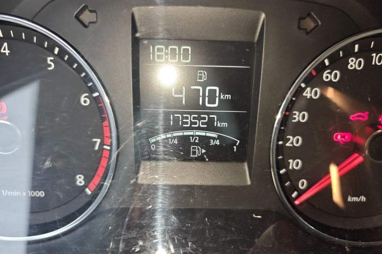 Used Volkswagen Polo 2014 1.4L Manual Comfort Edition Odometer Close Up