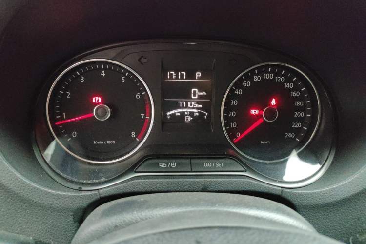 Used Volkswagen Polo 2014 1.6L Automatic Comfort Edition Odometer Close Up