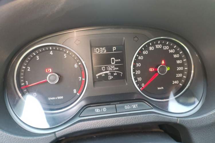 Used Volkswagen Polo 2014 1.6L Automatic Comfort Edition Odometer Close Up