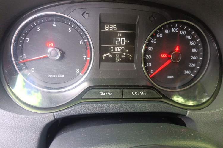 Used Volkswagen Polo 2014 1.4L Manual Comfort Edition Odometer Close Up