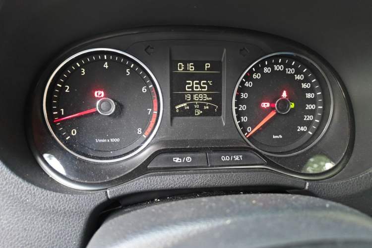 Used Volkswagen Polo 2014 1.6L Automatic Comfort Edition Odometer Close Up