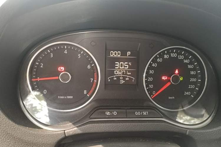 Used Volkswagen Polo 2014 1.6L Automatic Comfort Edition Odometer Close Up