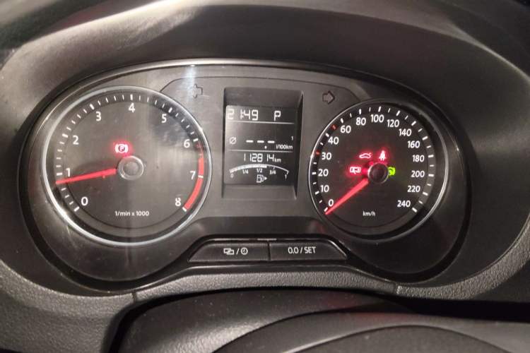 Used Volkswagen Polo 2014 1.6L Automatic Comfort Edition Odometer Close Up