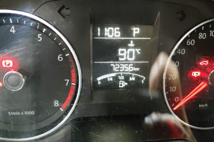 Used Volkswagen Polo 2014 1.6L Automatic Luxury Edition Odometer Close Up