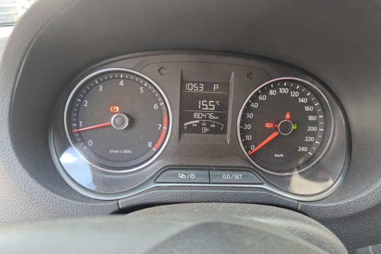 Used Volkswagen Polo 2014 1.6L Automatic Comfort Edition Odometer Close Up