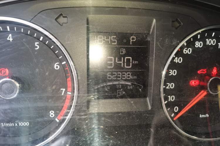 Used Volkswagen Polo 2014 1.4L Automatic Comfort Edition Odometer Close Up
