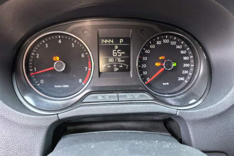 Used Volkswagen Polo 2014 1.6L Automatic Comfort Edition Odometer Close Up