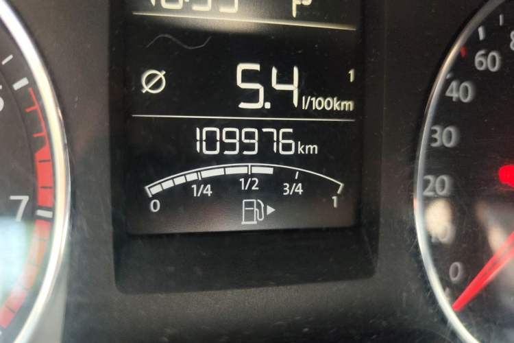 Used Volkswagen Polo 2014 1.4L Automatic Comfort Edition Odometer Close Up